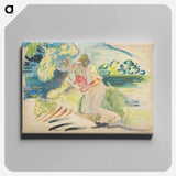Man with a dog - アーノルド ピーター ワイズ クビンチャン Canvas.