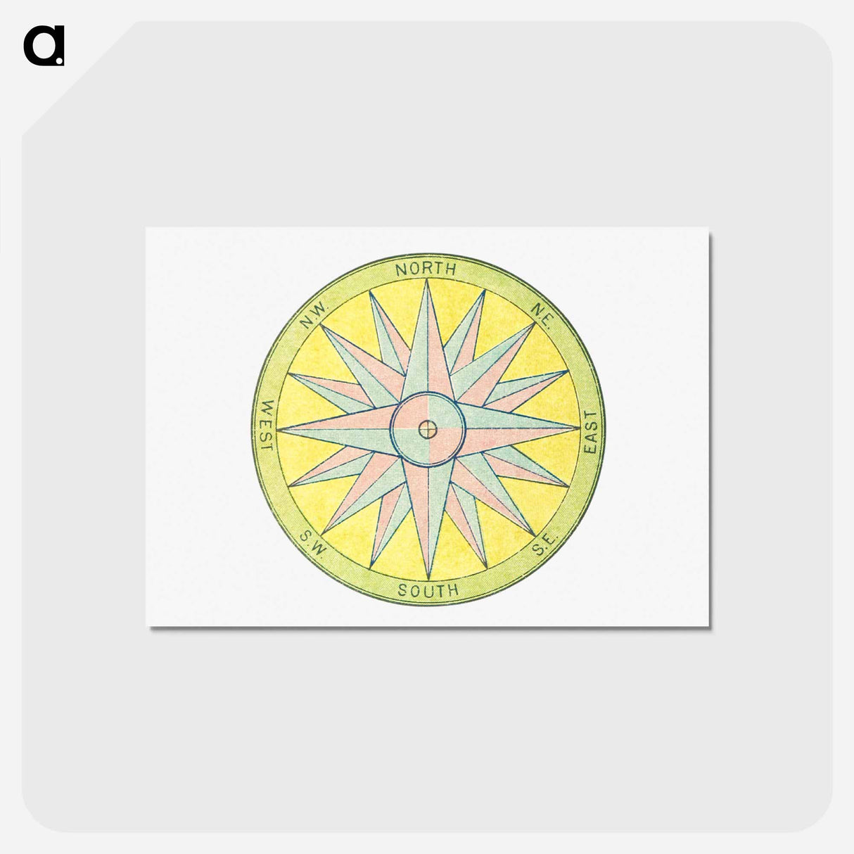 アートポストカード-Mariner's Compass
 - 大英図書館 Postcard.