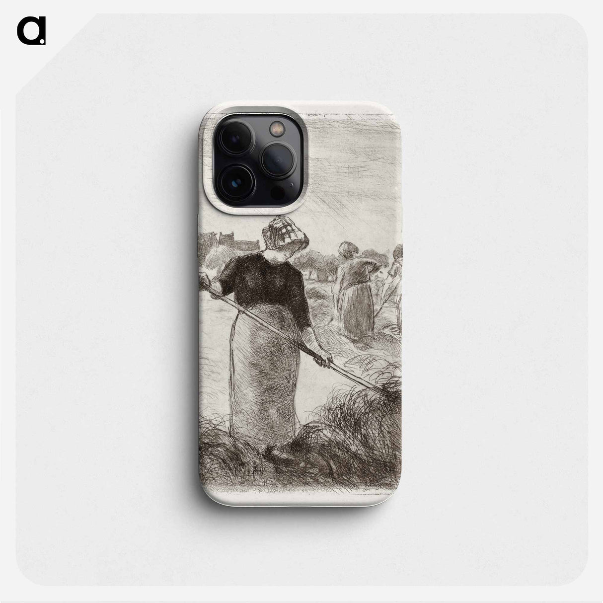 Women Tossing the Hay - Camille Pissarro Phone Case.