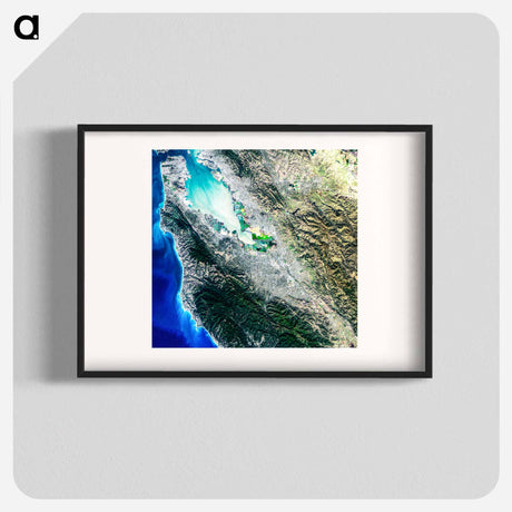 アートポスター-Super Bowl Cities: Santa Clara, California, as Seen from NASA Satellite
 - 上空からの地球 Poster.