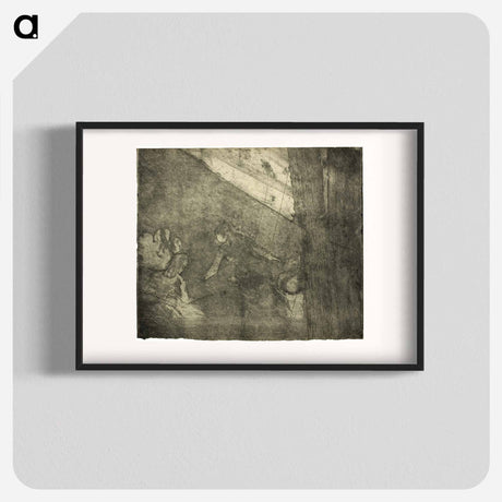 アートポスター-At the Café des Ambassadeurs - エドガー ドガ Poster.