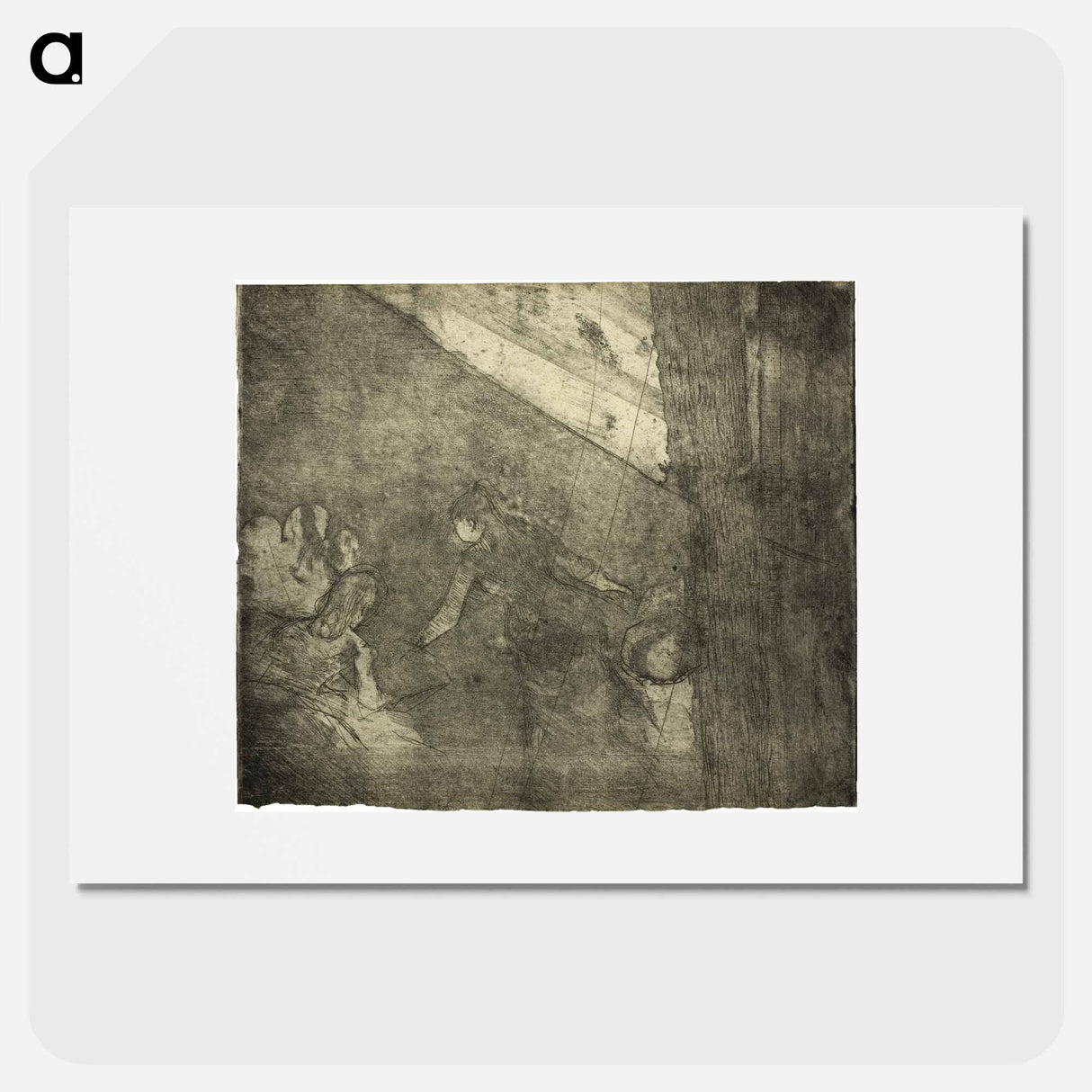 アートポスター-At the Café des Ambassadeurs - エドガー ドガ Poster.