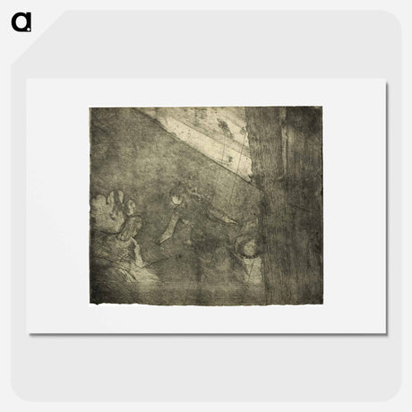 アートポスター-At the Café des Ambassadeurs - エドガー ドガ Poster.