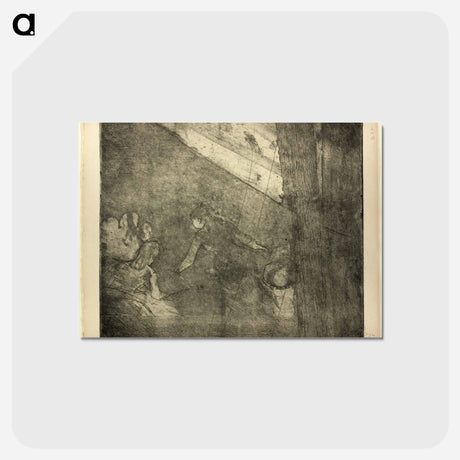 アートポストカード-At the Café des Ambassadeurs - エドガー ドガ Postcard.