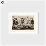 アートポストカード-The Little Cavaliers - エドゥアール マネ Postcard.