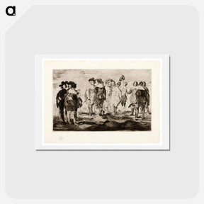 アートポストカード-The Little Cavaliers - エドゥアール マネ Postcard.
