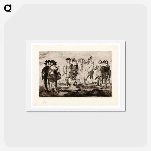 アートポストカード-The Little Cavaliers - エドゥアール マネ Postcard.