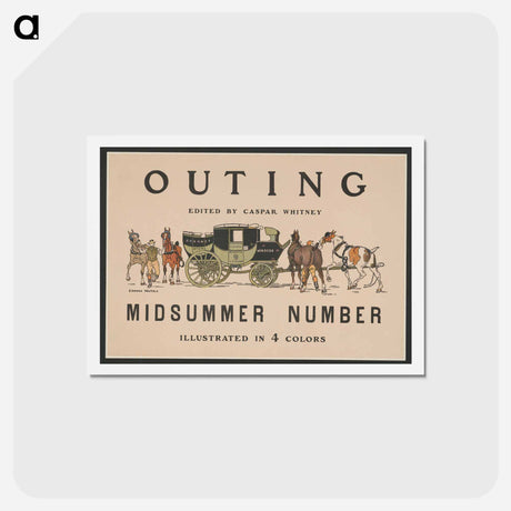 アートポストカード-Outing - エドワード ペンフィールド Postcard.