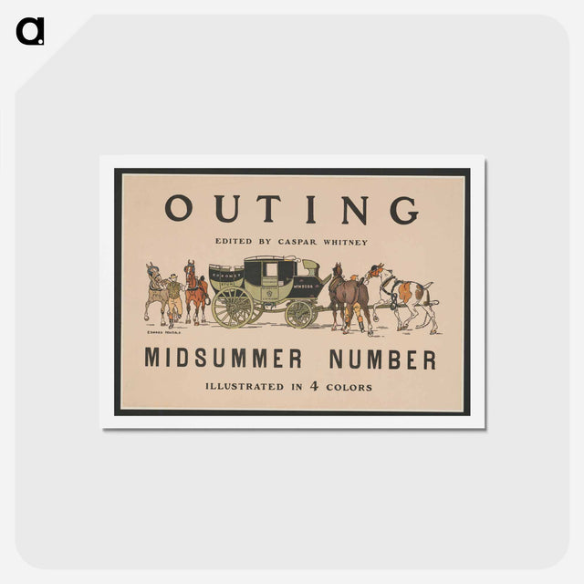 アートポストカード-Outing - エドワード ペンフィールド Postcard.