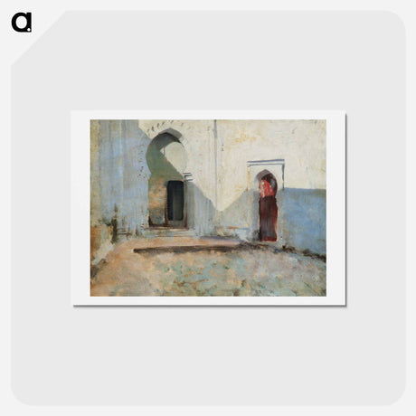アートポストカード-Courtyard, Tétouan, Morocco - ジョン シンガー サージェント Postcard.