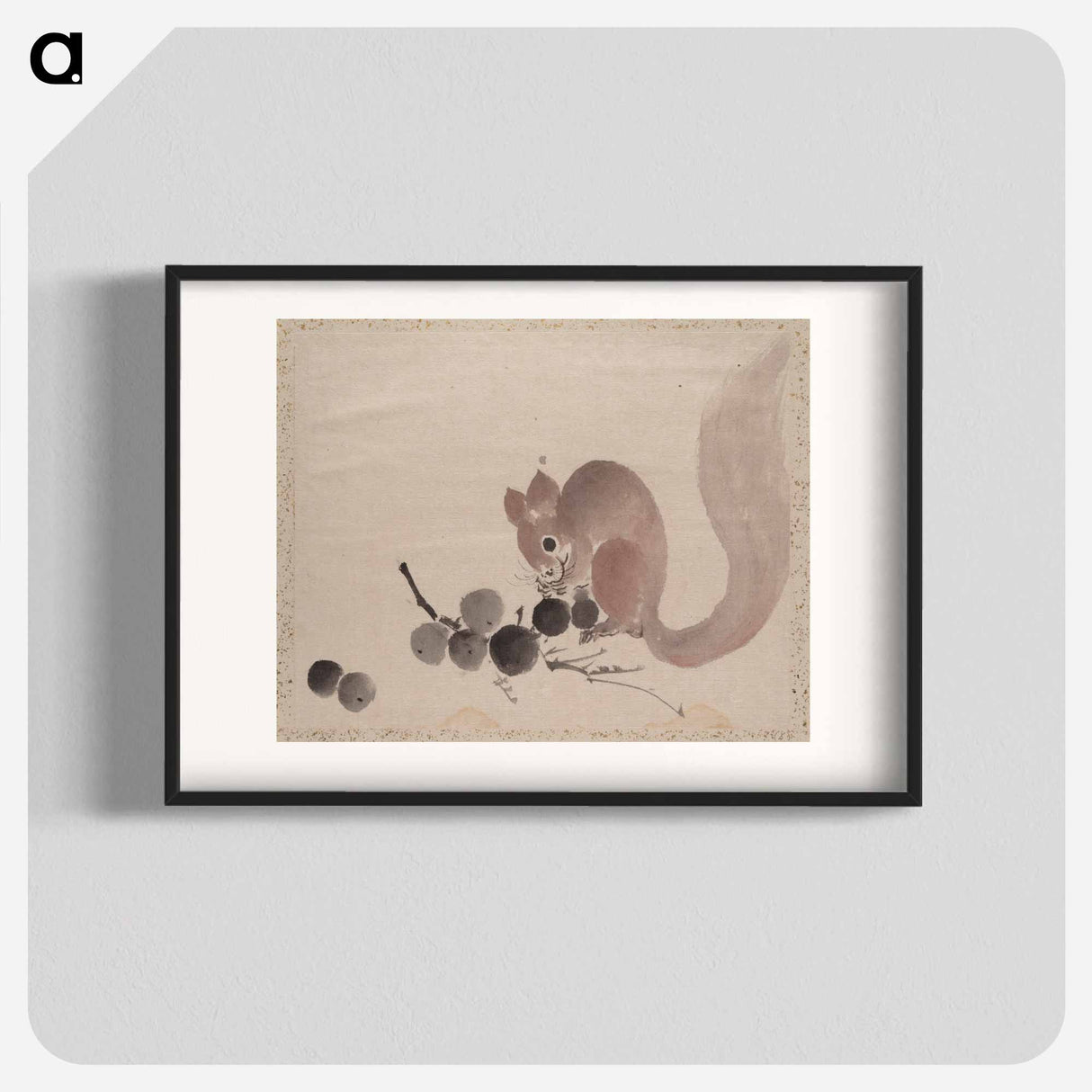 Katsushika Hokusai's Squirrel - Katsushika Hokusai Poster.