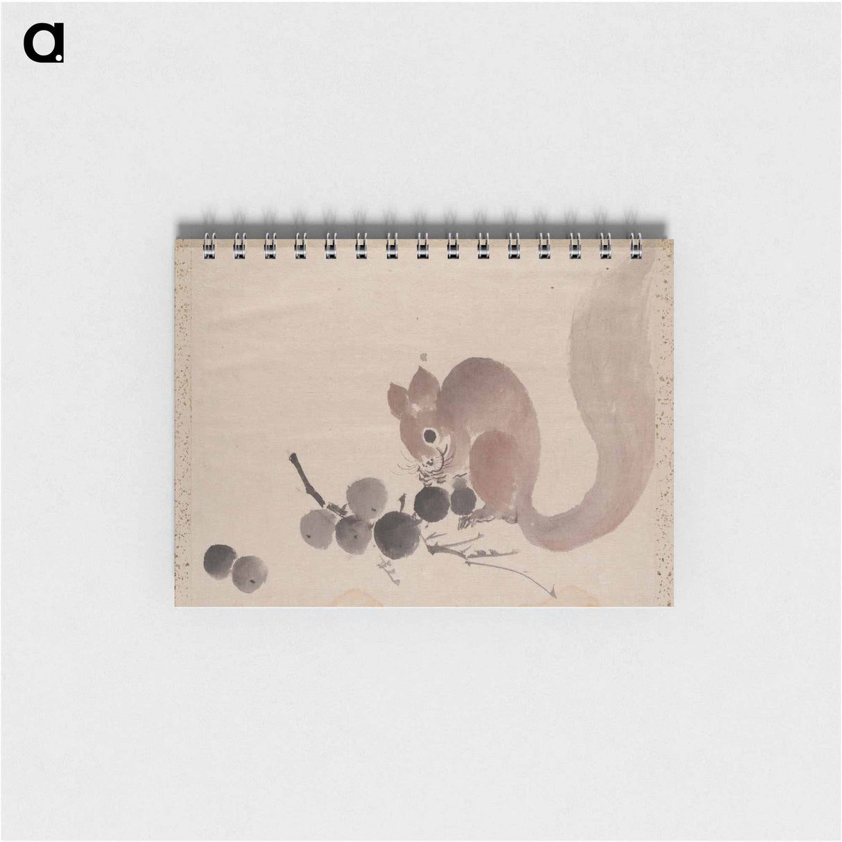 Katsushika Hokusai's Squirrel - 葛飾 北斎 Memo.
