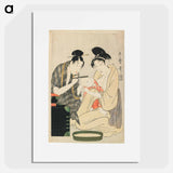 Shaving a Boy's Head - 喜多川 歌麿 Poster.