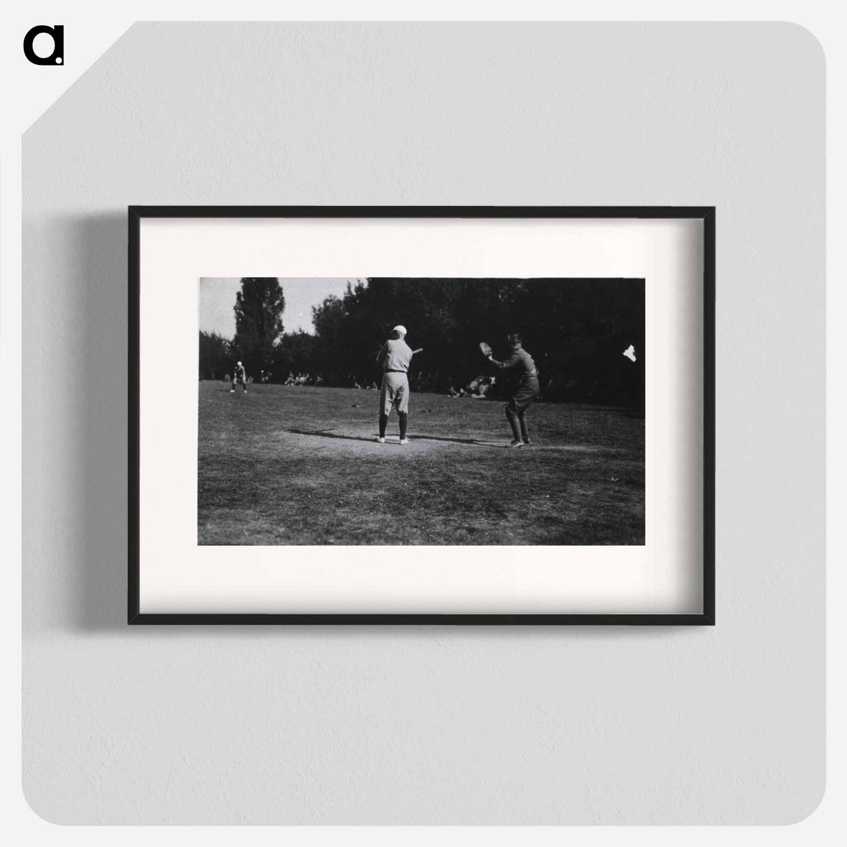 アートポスター-Baseball Game at U.S. Army Base Hospital No. 33, Portsmouth, England
 - 国立医学図書館 Poster.