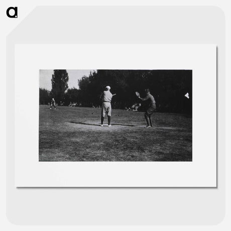 アートポスター-Baseball Game at U.S. Army Base Hospital No. 33, Portsmouth, England
 - 国立医学図書館 Poster.