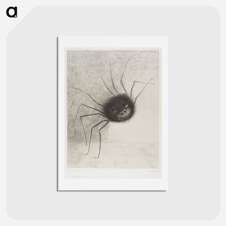 アートポストカード-Spider - オディロン ルドン Postcard.