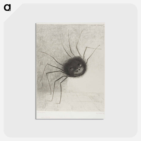 アートポストカード-Spider - オディロン ルドン Postcard.