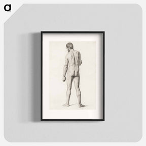 アートポスター-Academic Nude, Seen from the Back - ポール セザンヌ Poster.