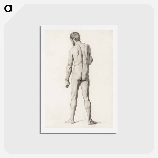 アートポストカード-Academic Nude, Seen from the Back - ポール セザンヌ Postcard.