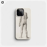 Academic Nude, Seen from the Back - ポール セザンヌ Phone Case.