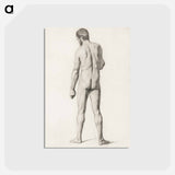 アートポストカード-Academic Nude, Seen from the Back - ポール セザンヌ Postcard.