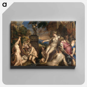 アートパネル-Diana and Callisto - ティツィアーノ ヴェチェッリオ Canvas.