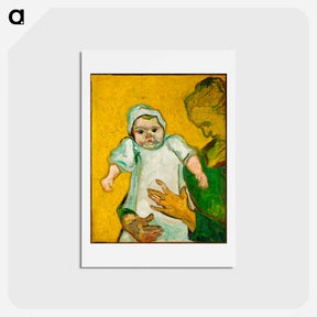 アートポストカード-Madame Roulin and Her Baby - フィンセント ファン ゴッホ Postcard.