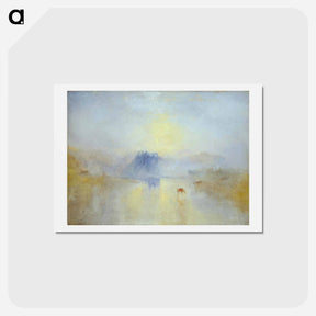 アートポストカード-Norham Castle, Sunrise - ウィリアム ターナー Postcard.