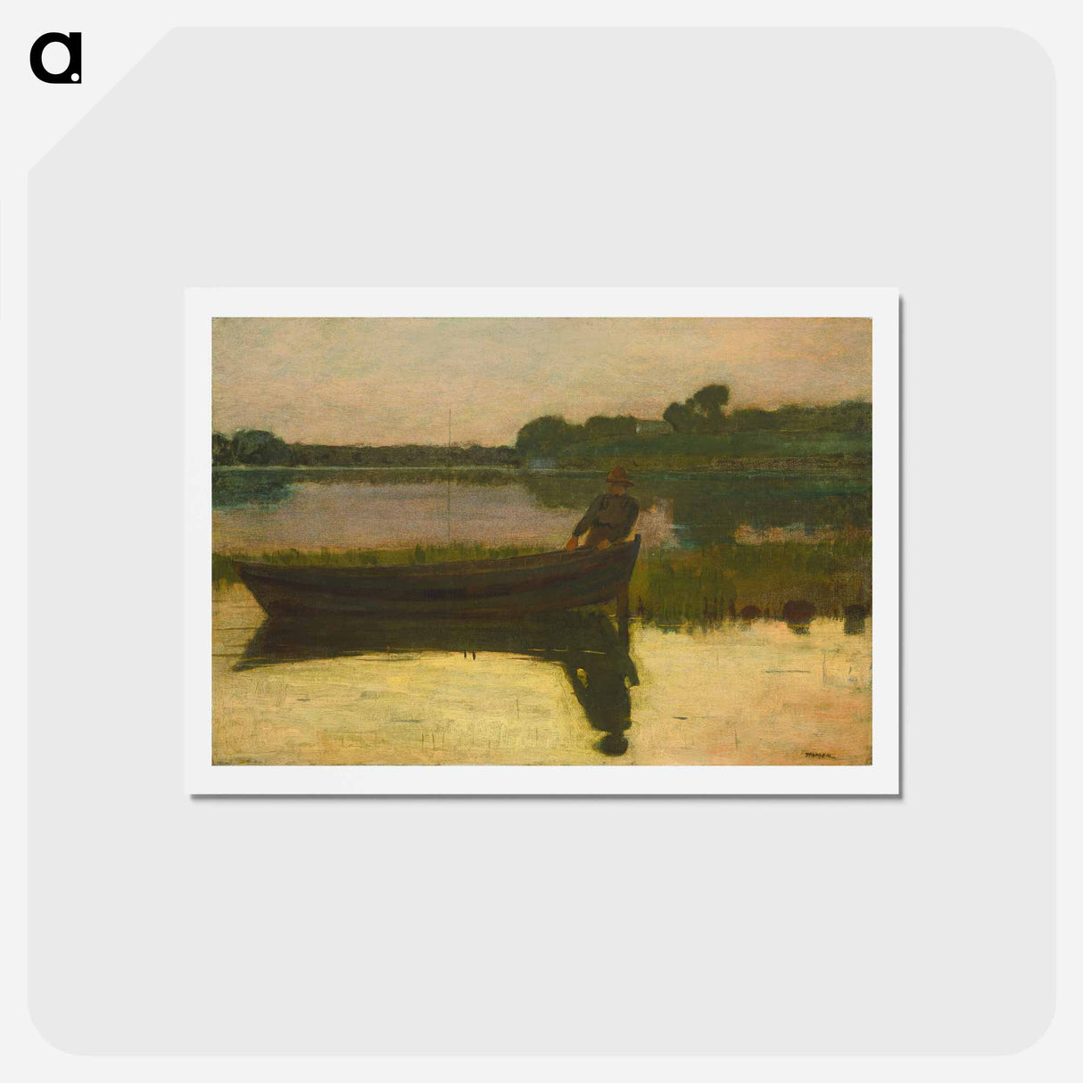アートポストカード-Sunset - ウィンスロー ホーマー Postcard.