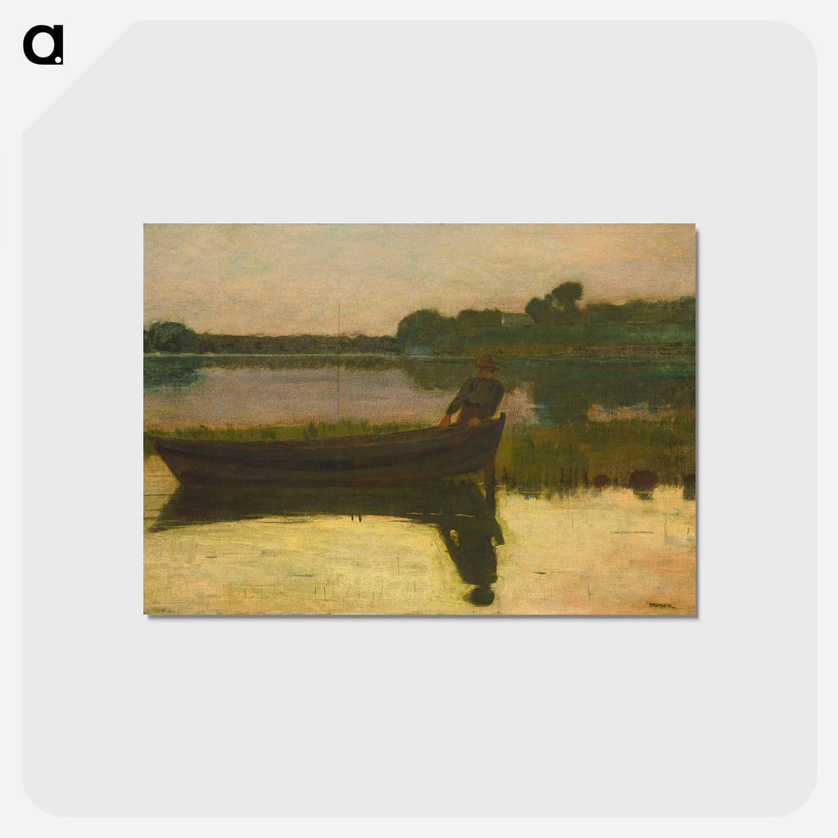 アートポストカード-Sunset - ウィンスロー ホーマー Postcard.