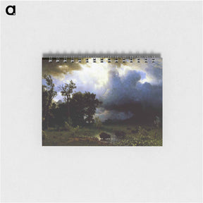 アートメモ帳-Buffalo Trail the Impending Storm - アルバート ビアスタット Memo.