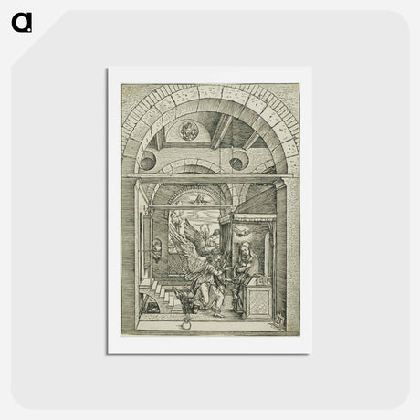 アートポストカード-The Annunciation - アルブレヒト デューラー Postcard.