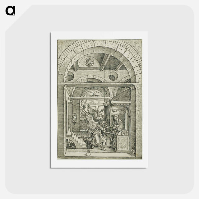 アートポストカード-The Annunciation - アルブレヒト デューラー Postcard.