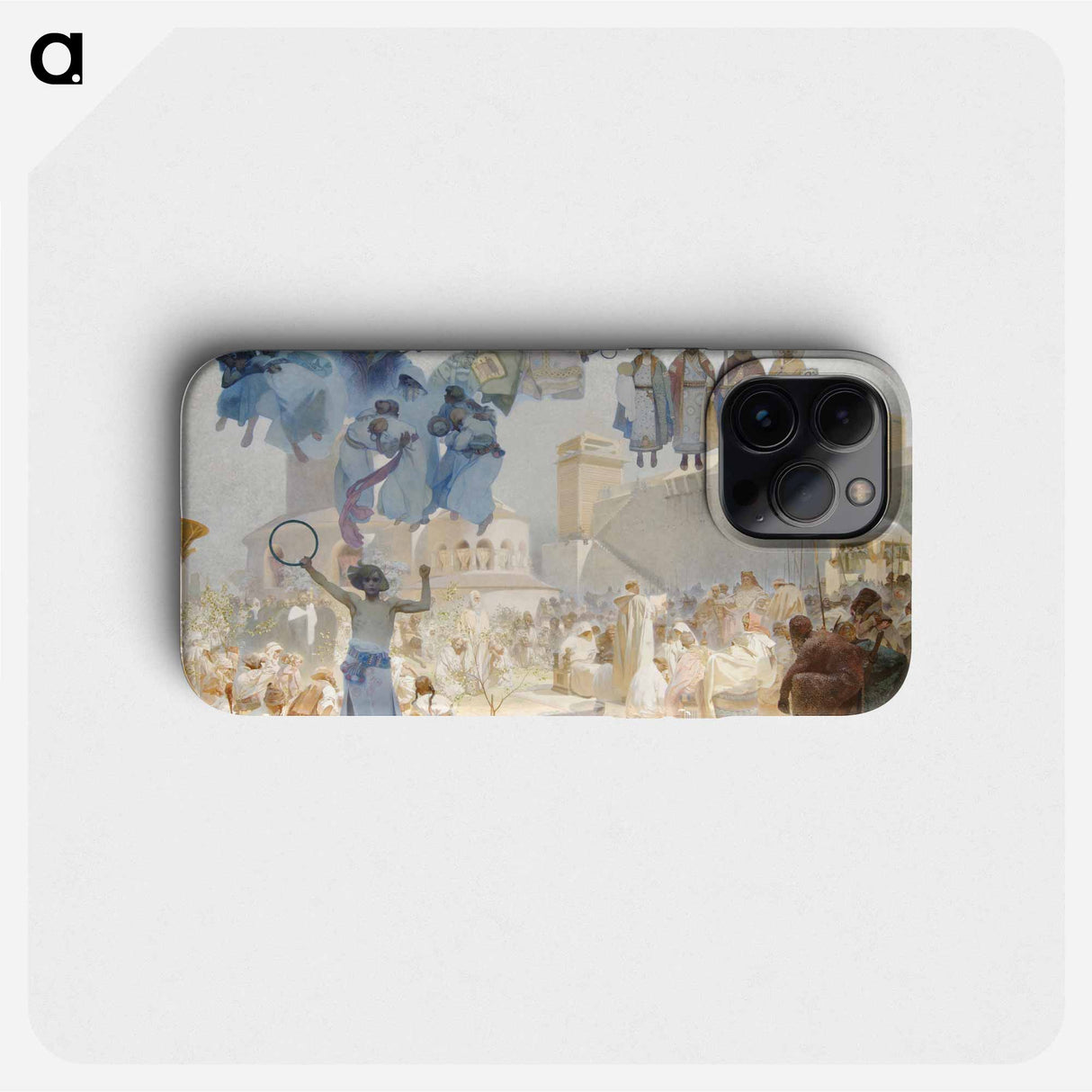 Slav Epic: The Introduction of the Slavic Liturgy in Greater Bohemia - Praise God in Our Native Language - アルフォンス ミュシャ Phone Case.