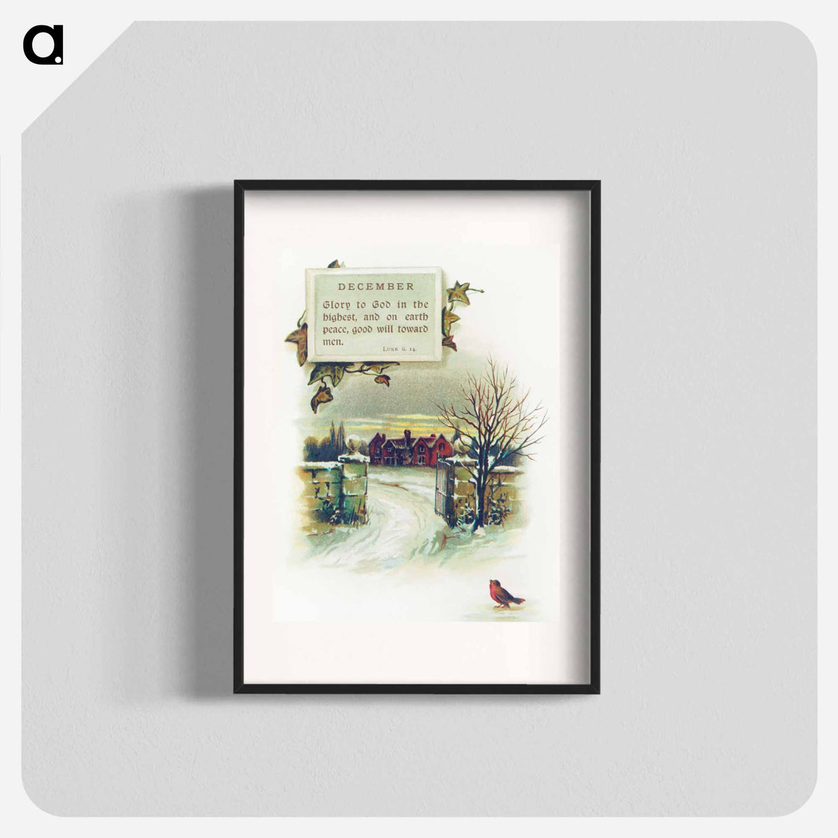 アートポスター-Winter Landscape from Mottoes for the Month
 - 大英図書館 Poster.