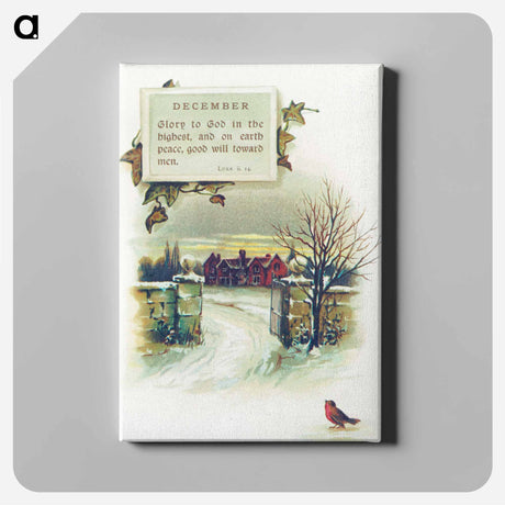 アートパネル-Winter Landscape from Mottoes for the Month
 - 大英図書館 Canvas.
