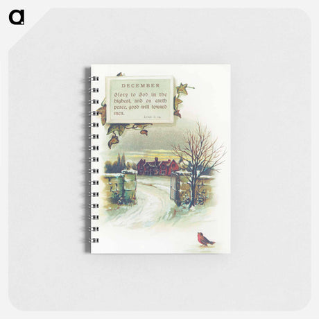 アートメモ帳-Winter Landscape from Mottoes for the Month
 - 大英図書館 Memo.