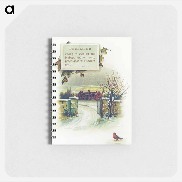 アートメモ帳-Winter Landscape from Mottoes for the Month
 - 大英図書館 Memo.