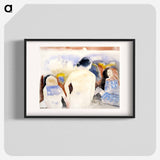 Woman with Black Hair and Two Children - Charles Demuth Poster.