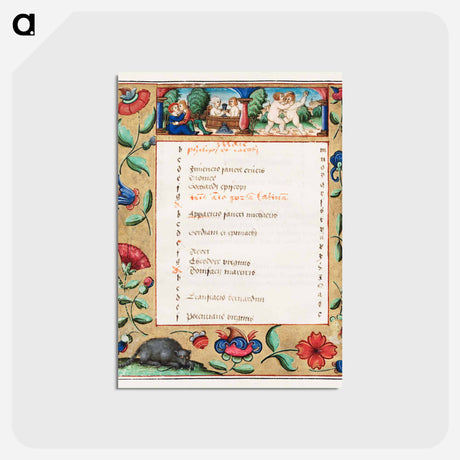 アートポストカード-Calendar Page with Labors
 - クリーブランド美術館 Postcard.