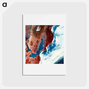 アートポストカード-San Francisco Bay Area, as Seen From Space
 - 上空からの地球 Postcard.