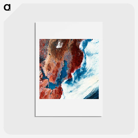 アートポストカード-San Francisco Bay Area, as Seen From Space
 - 上空からの地球 Postcard.