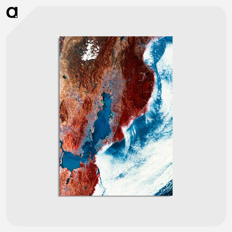 アートポストカード-San Francisco Bay Area, as Seen From Space
 - 上空からの地球 Postcard.