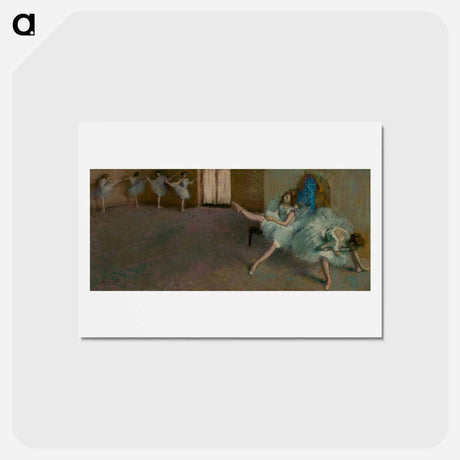 アートポストカード-Before the Ballet - エドガー ドガ Postcard.