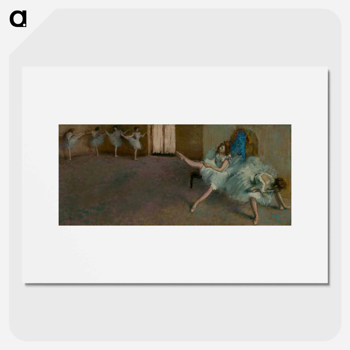 Before the Ballet - Edgar Degas Poster.