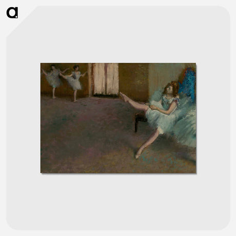 アートポストカード-Before the Ballet - エドガー ドガ Postcard.