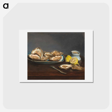アートポストカード-Oysters - エドゥアール マネ Postcard.