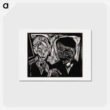 アートポストカード-The Married Couple Müller - エルンスト ルートヴィヒ キルヒナー Postcard.