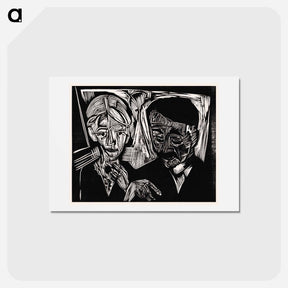 アートポストカード-The Married Couple Müller - エルンスト ルートヴィヒ キルヒナー Postcard.