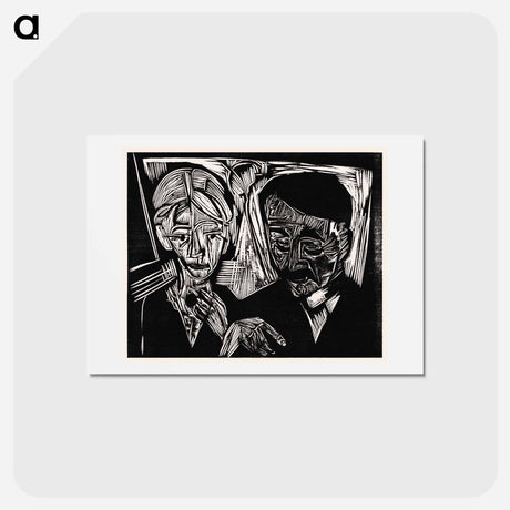 アートポストカード-The Married Couple Müller - エルンスト ルートヴィヒ キルヒナー Postcard.